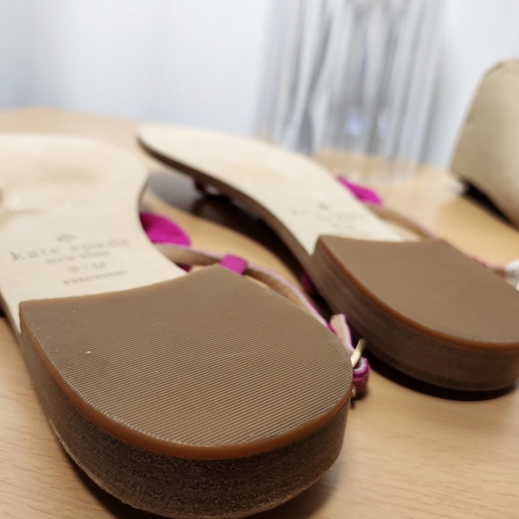 NWOB Kate Spade Pink Satin Bow Coquette Sandals US 9.5 - Picture 7 of 8